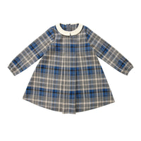 Coco Blanc Blue Plaid Dress