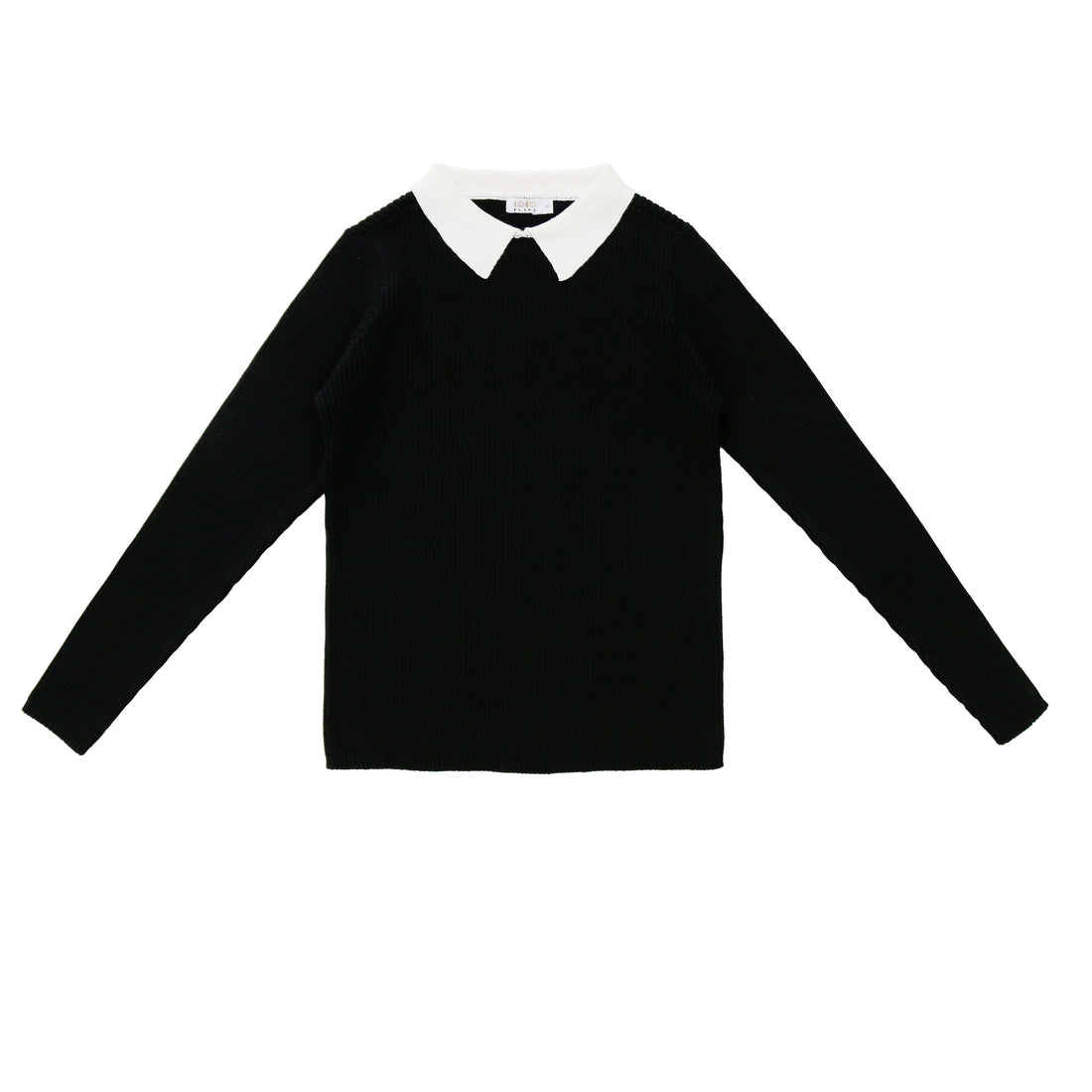 Coco Blanc Black Collared Sweater