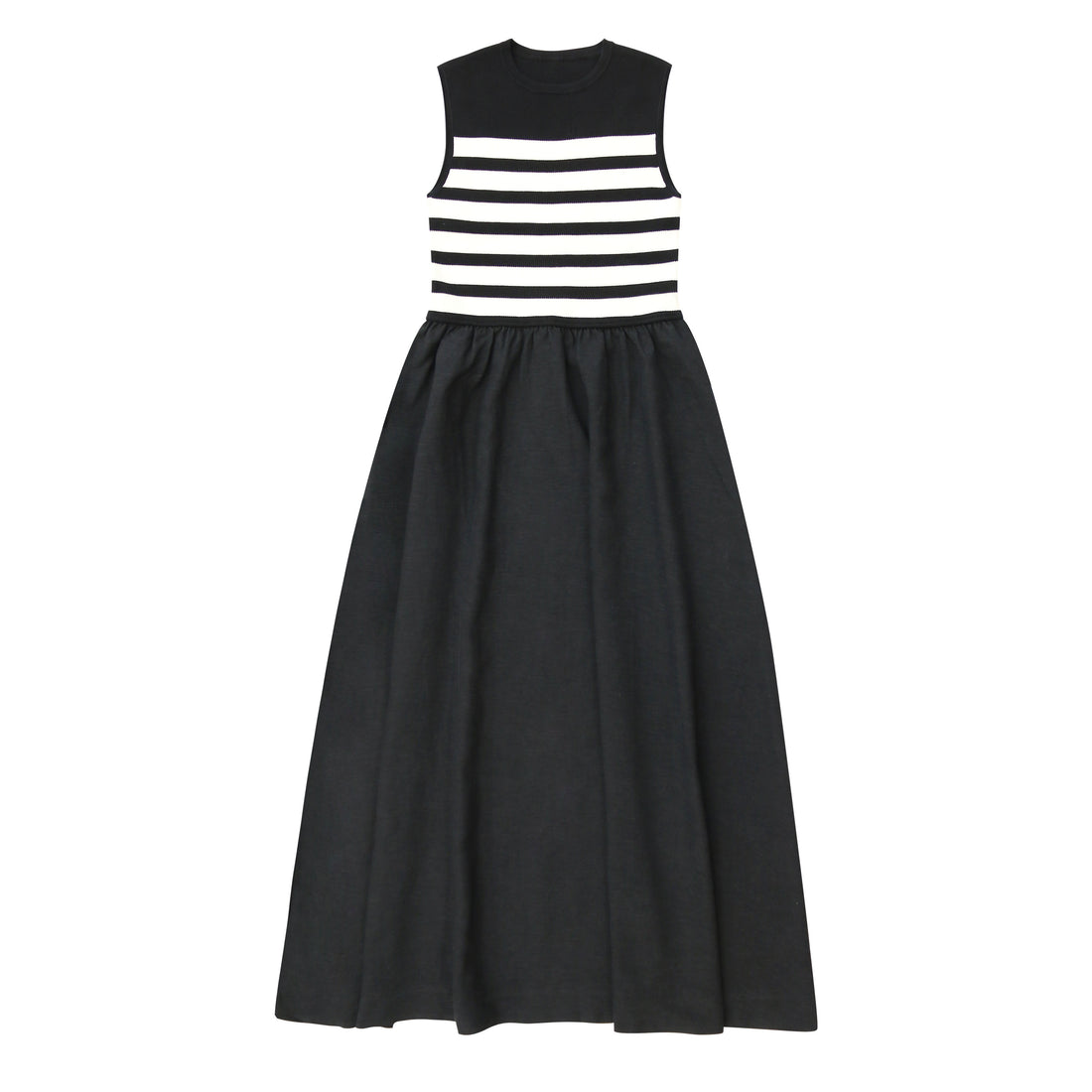 Coco Blanc Black/Cream Striped Maxi Jumper