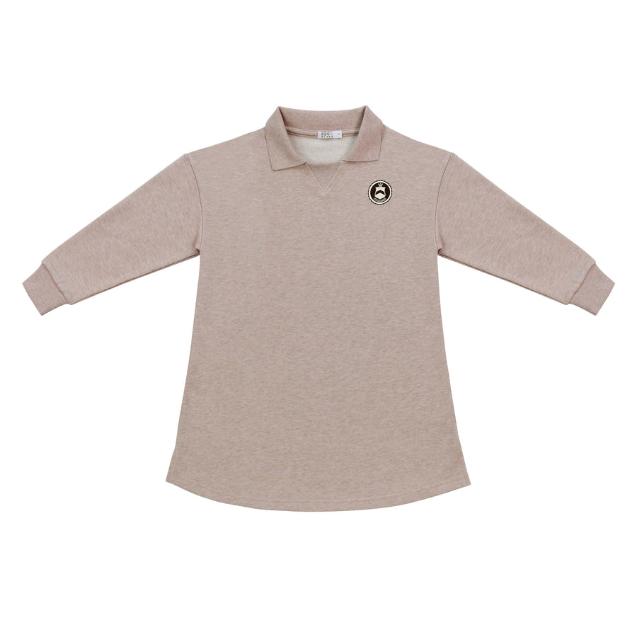 Coco Blanc Marled Blush Sweatshirt Dress