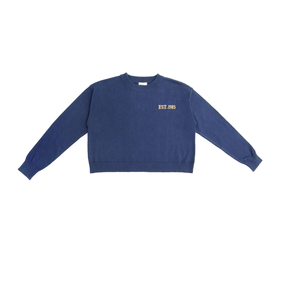 Coco Blanc Navy Boxy Sweater