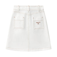 Coco Blanc White Denim Skirt