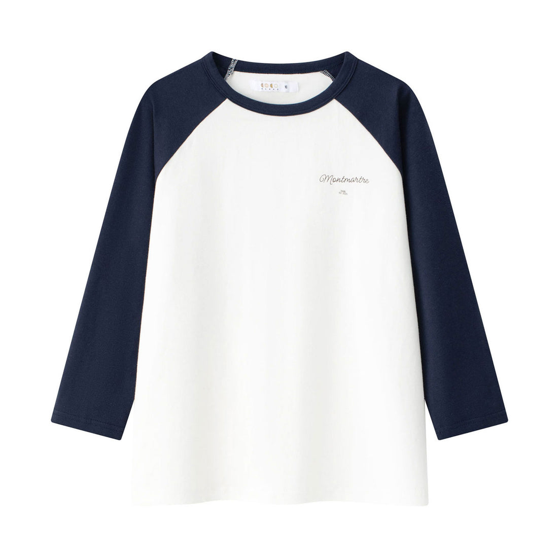 Coco Blanc White 3/4 Sleeve Raglan Tee