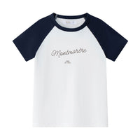 Coco Blanc White Short Sleeve Raglan Tee