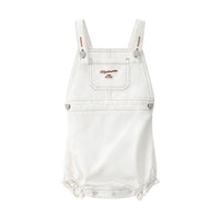 Coco Blanc White Denim Girls Romper