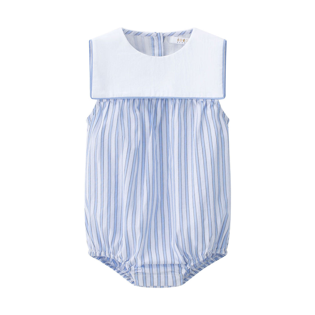 Coco Blanc Blue Striped Sailor Romper