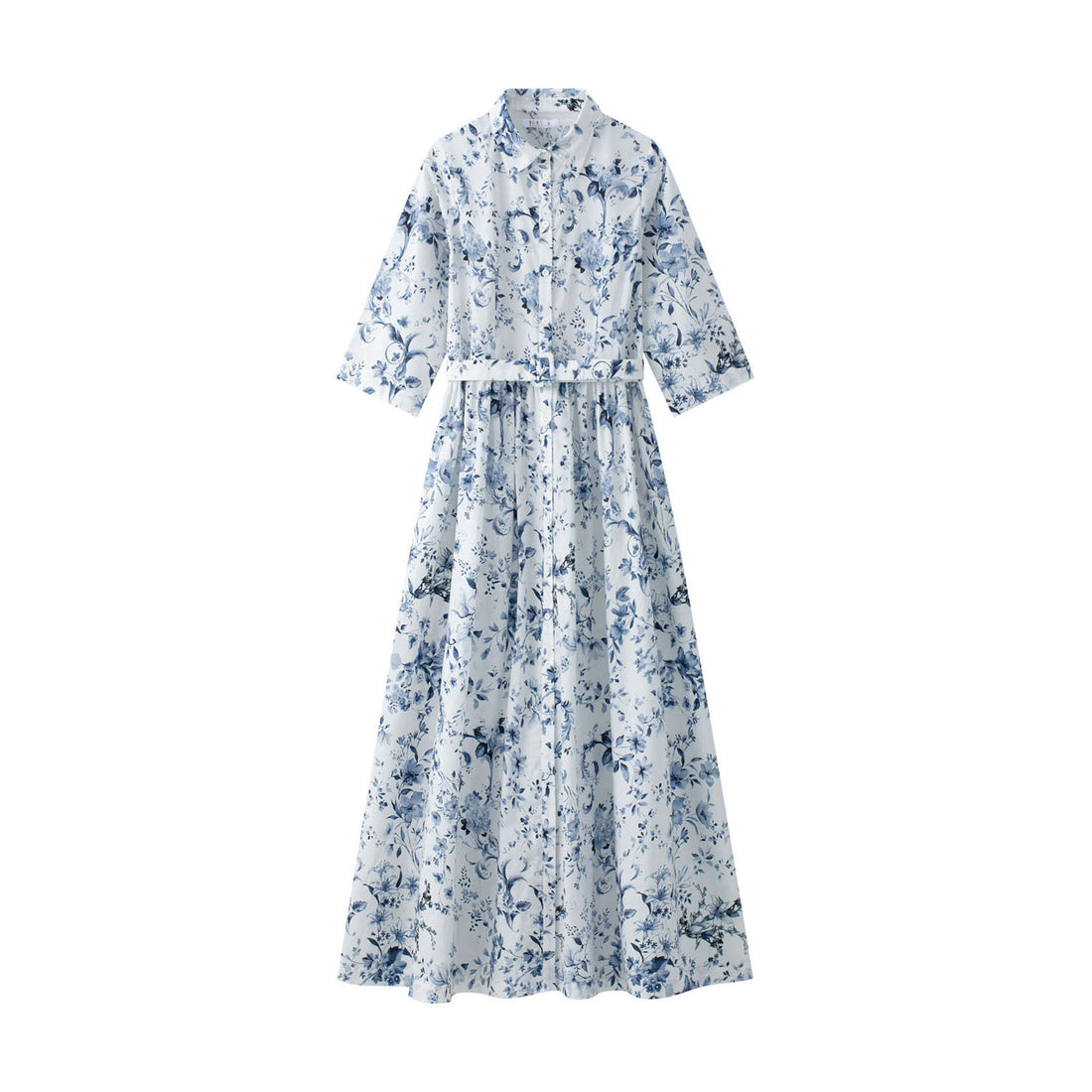 Coco Blanc Floral Shirt Dress