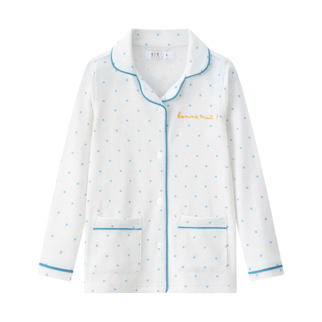 Coco Blanc Blue Polka Dot Pjs