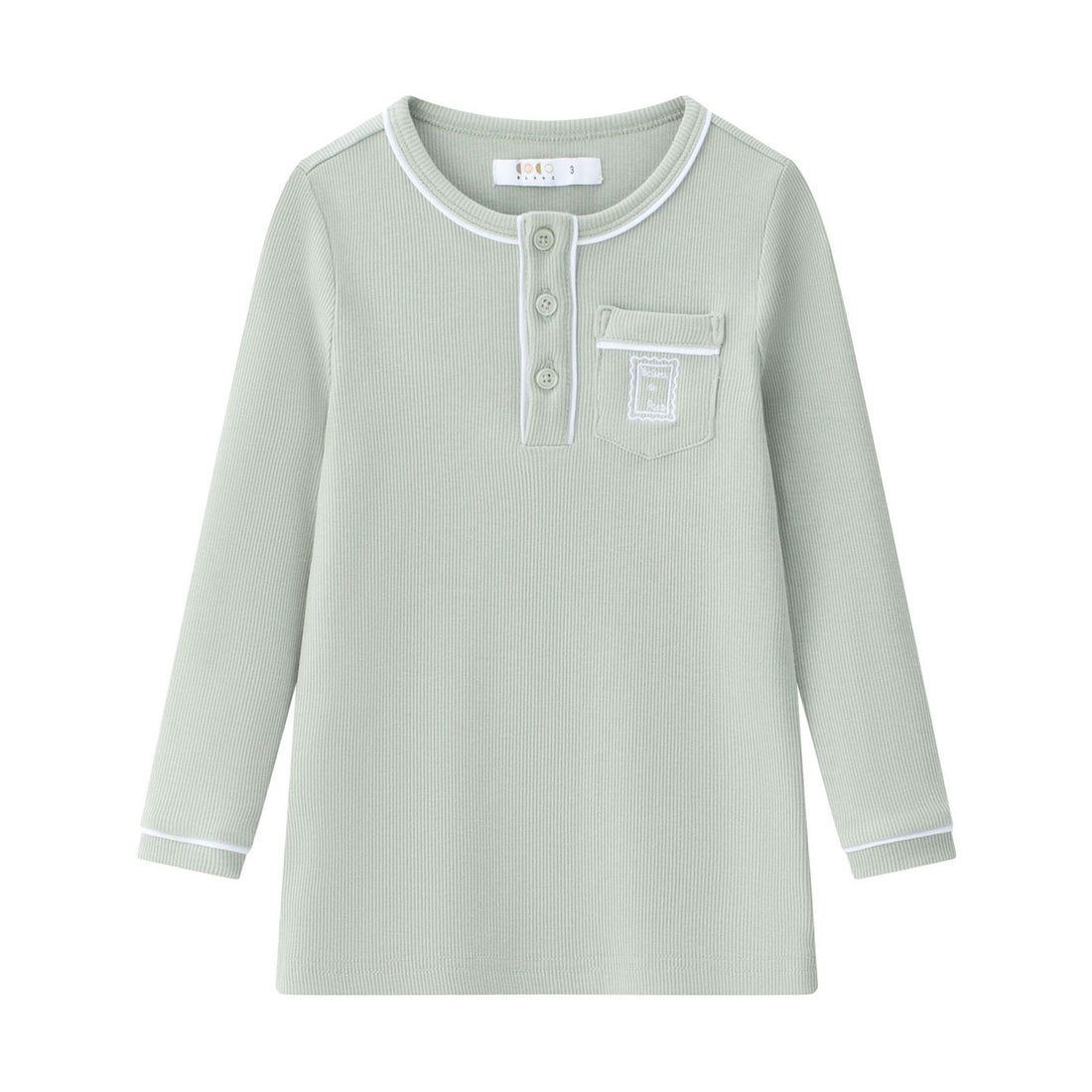 Coco Blanc Green Henley Pjs