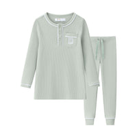 Coco Blanc Green Henley Pjs