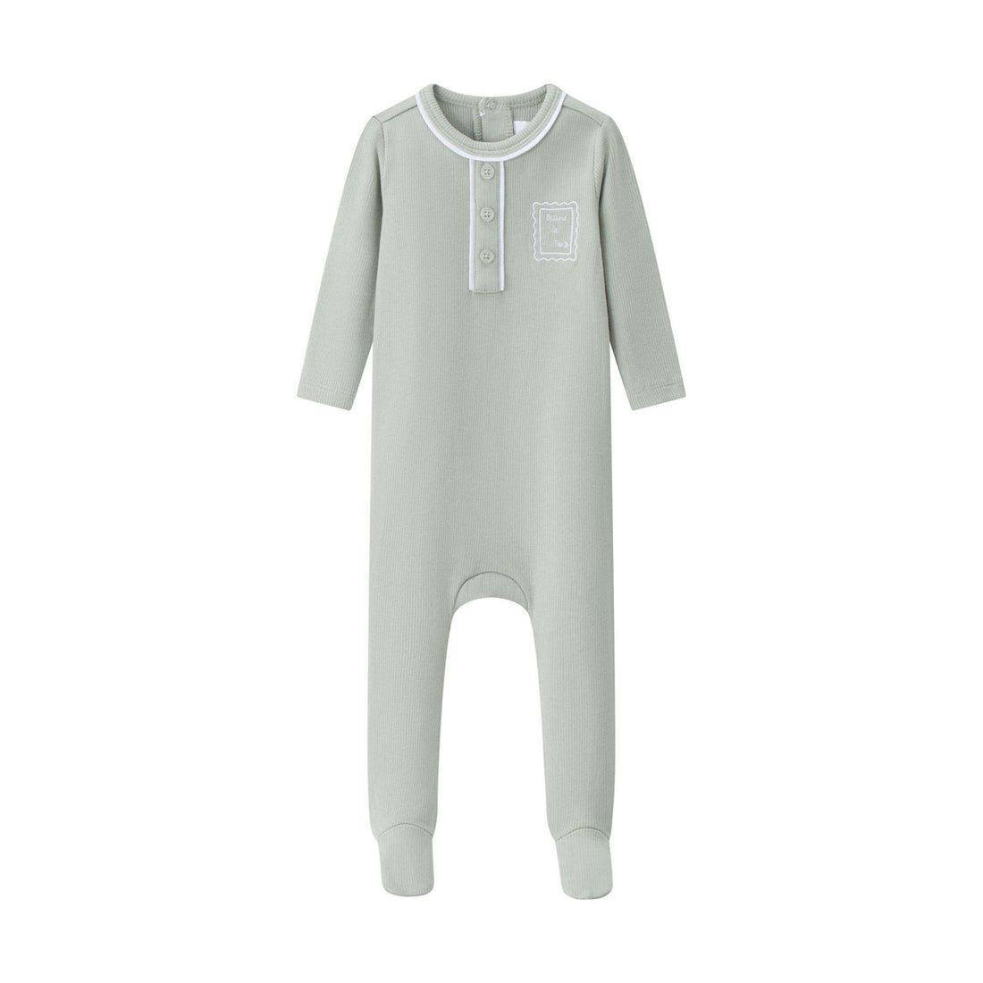Coco Blanc Green Henley Footie