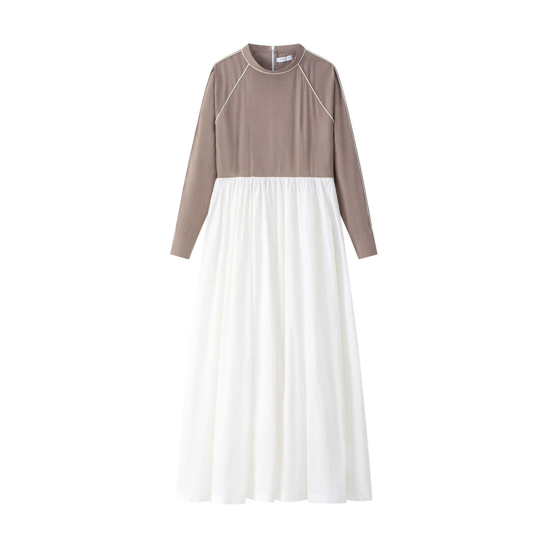 Coco Blanc Taupe Two Tone Dress