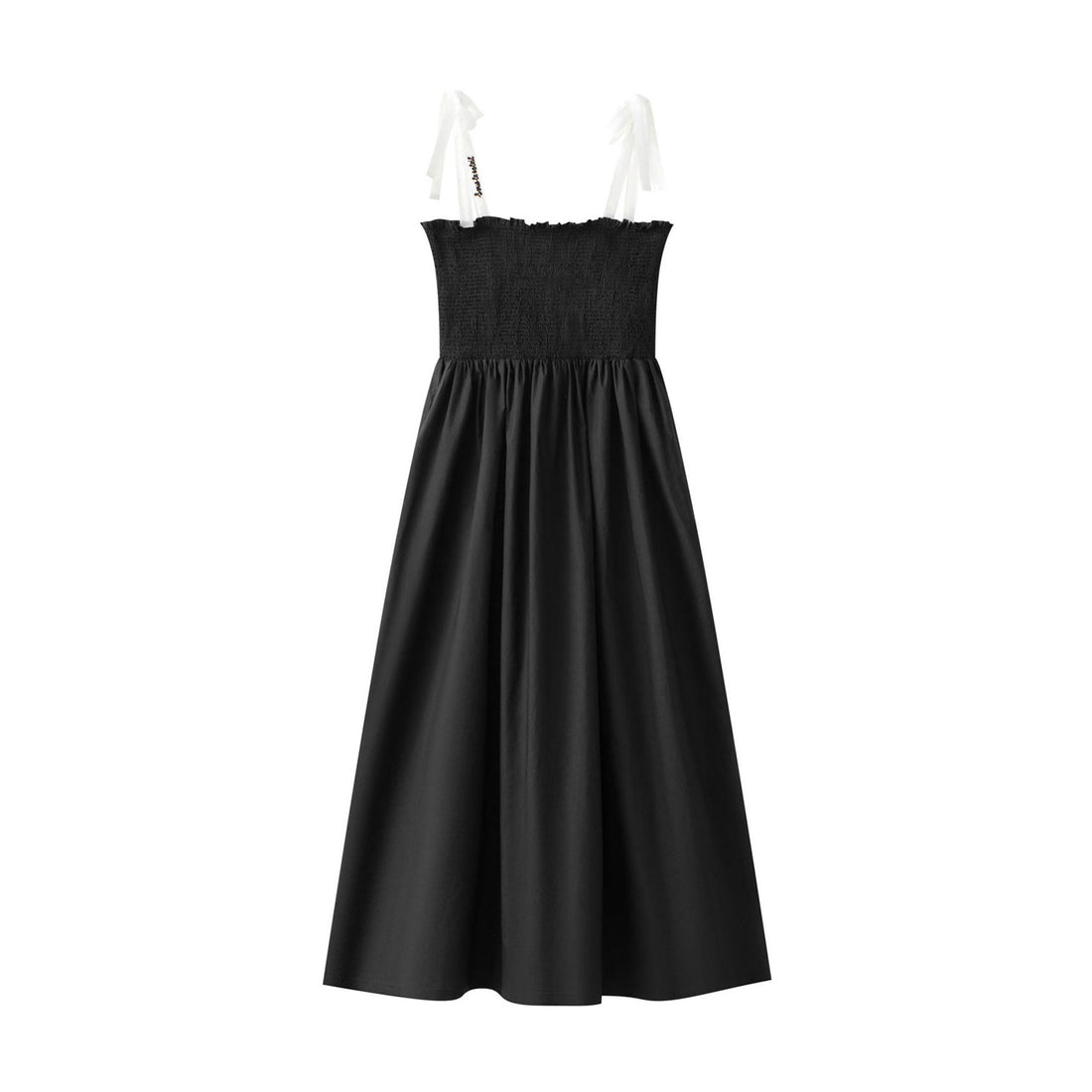 Coco Blanc Black Ruched Maxi Jumper