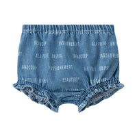 Coco Blanc Blue Denim Printed Bloomer