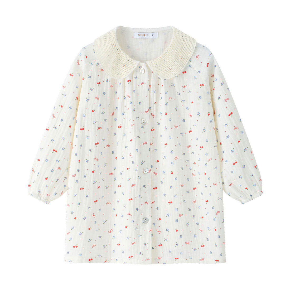 Coco Blanc Cherry Guaze Blouse