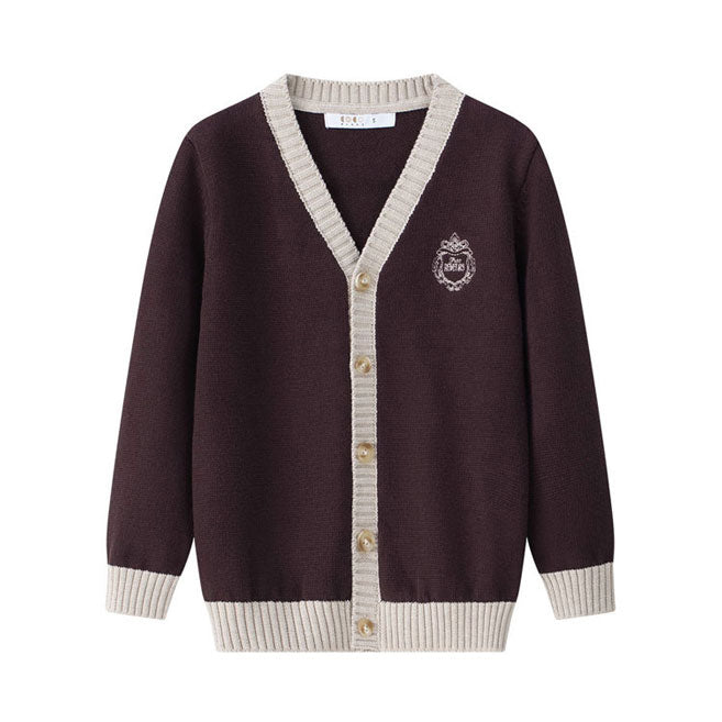 Coco Blanc Burgundy Cardigan