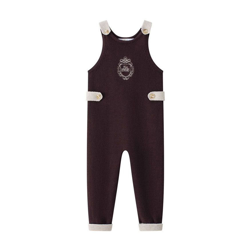 Coco Blanc Burgundy Long Knit Romper