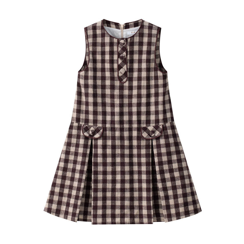 Coco Blanc Burgundy Gingham Jumper