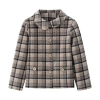 Coco Blanc Navy Plaid Suit