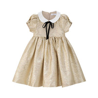 Coco Blanc Gold Jaquard Dress
