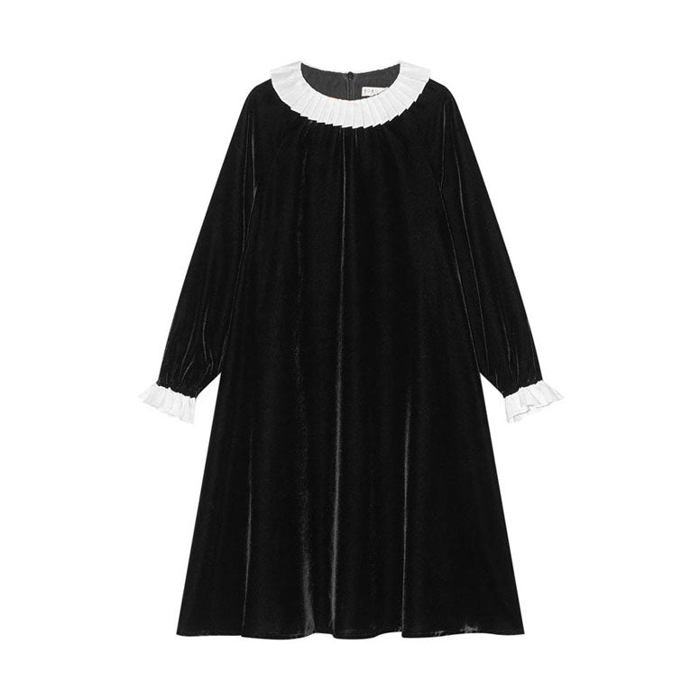 Coco Blanc Black Velvet Dress