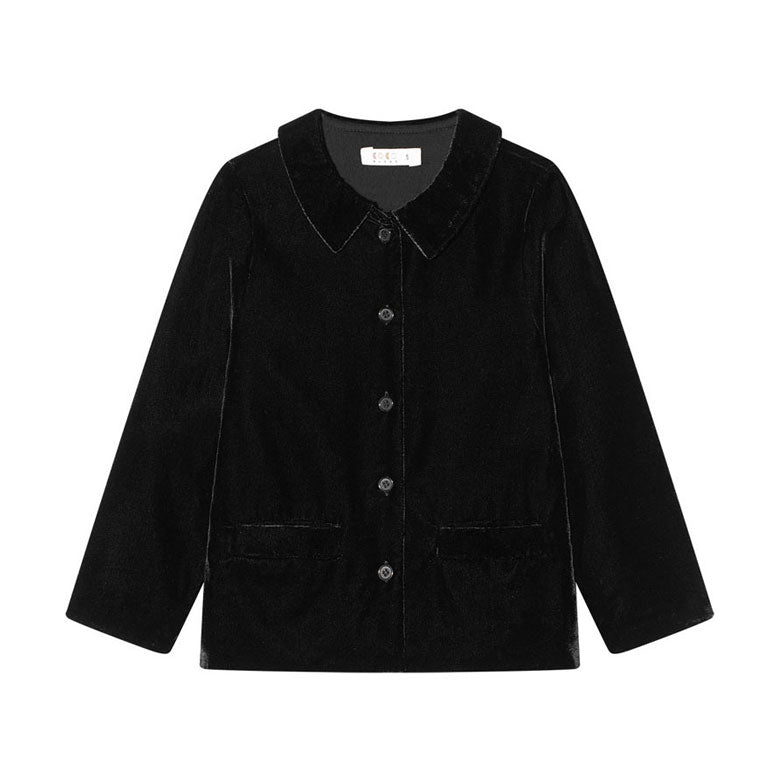 Coco Blanc Black Velvet Suit