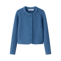Coco Blanc Blue Cropped Cardigan