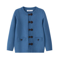 Coco Blanc Blue Toggle Cardigan