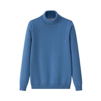 Coco Blanc Blue Fine Knit Turtleneck