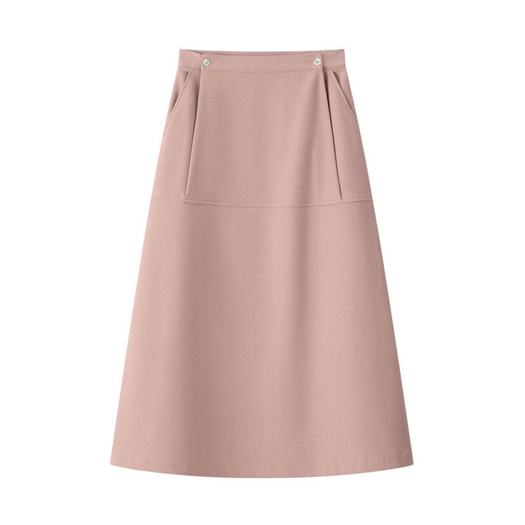 Coco Blanc Blush Crepe Skirt