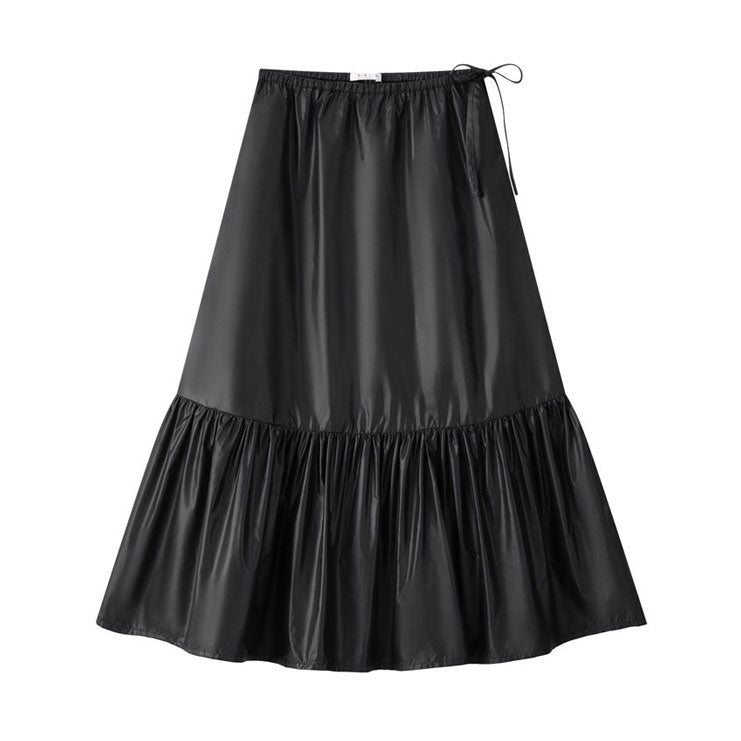 Coco Blanc Black Thin Taffeta Skirt