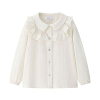 Coco Blanc Cream Ruffle Blouse