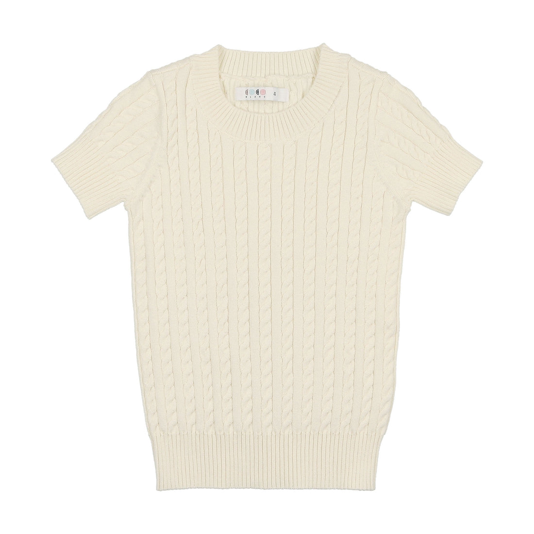 Coco Blanc Cream Cabled Sweater