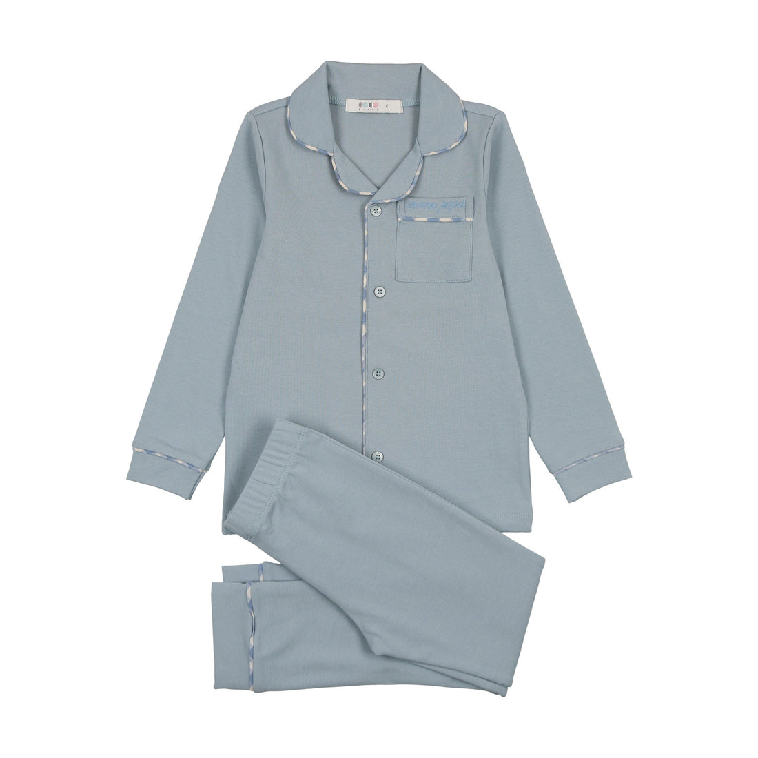 Coco Blanc Blue Grandpa Pajama