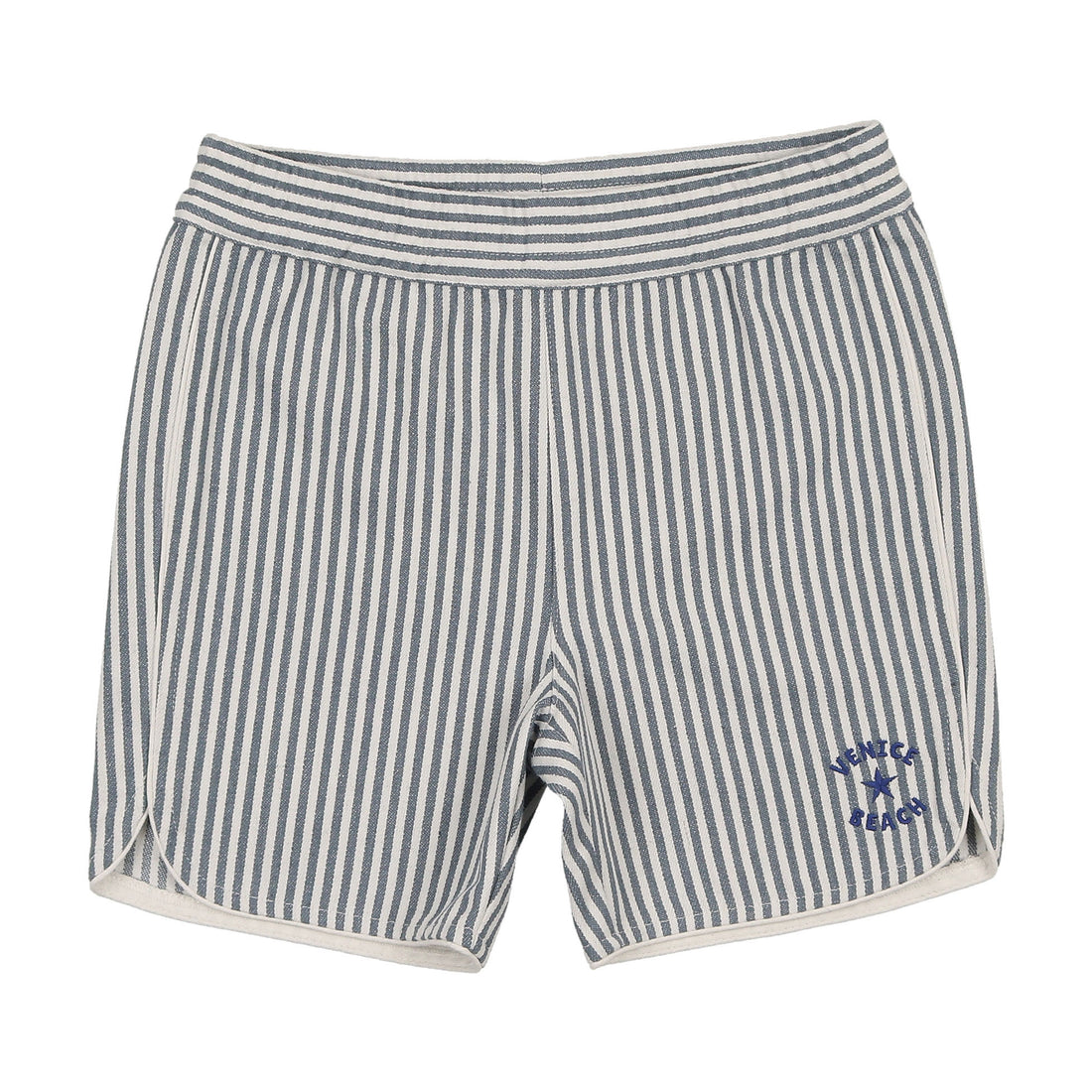 Coco Blanc Blue Striped Biker Shorts – Ladida