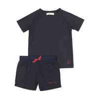 Coco Blanc Striped White/Navy Rashguard