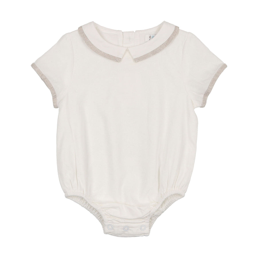 Coco Blanc Cream Contrast Collar Onesie