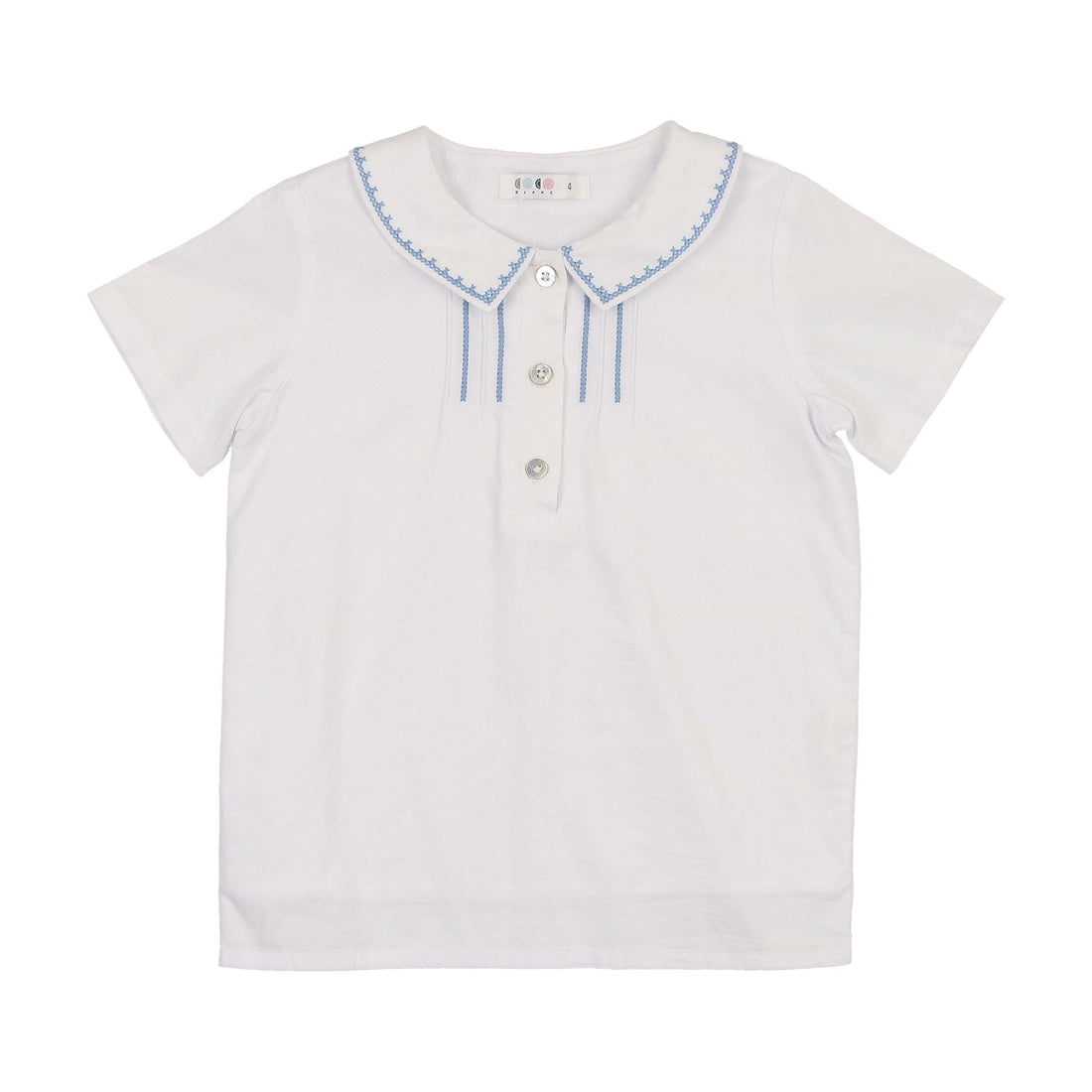 Coco Blanc White Stitched Shirt
