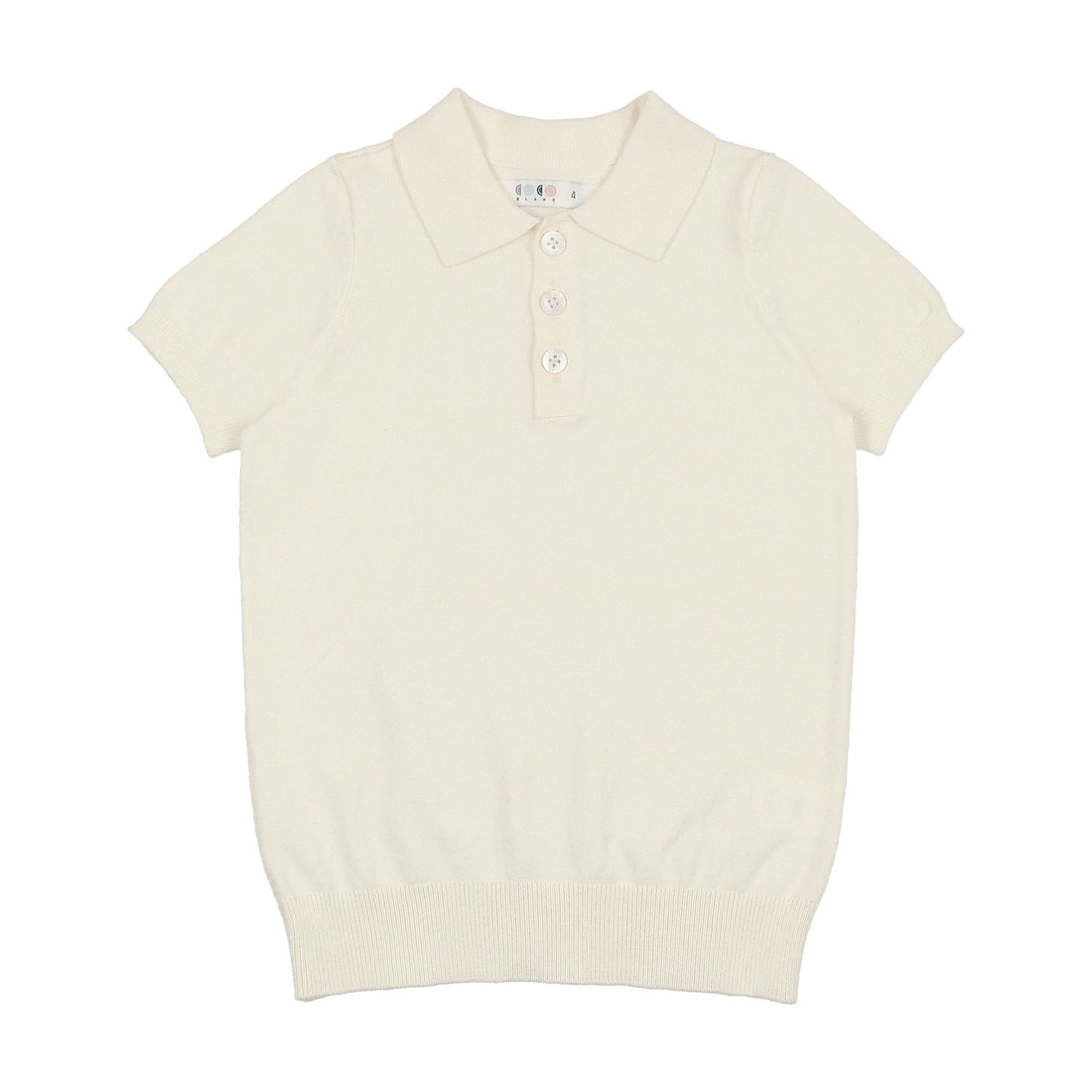 Coco Blanc Cream Knit Polo