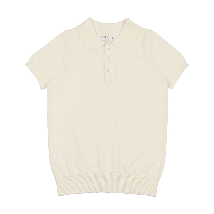 Coco Blanc Cream Knit Polo