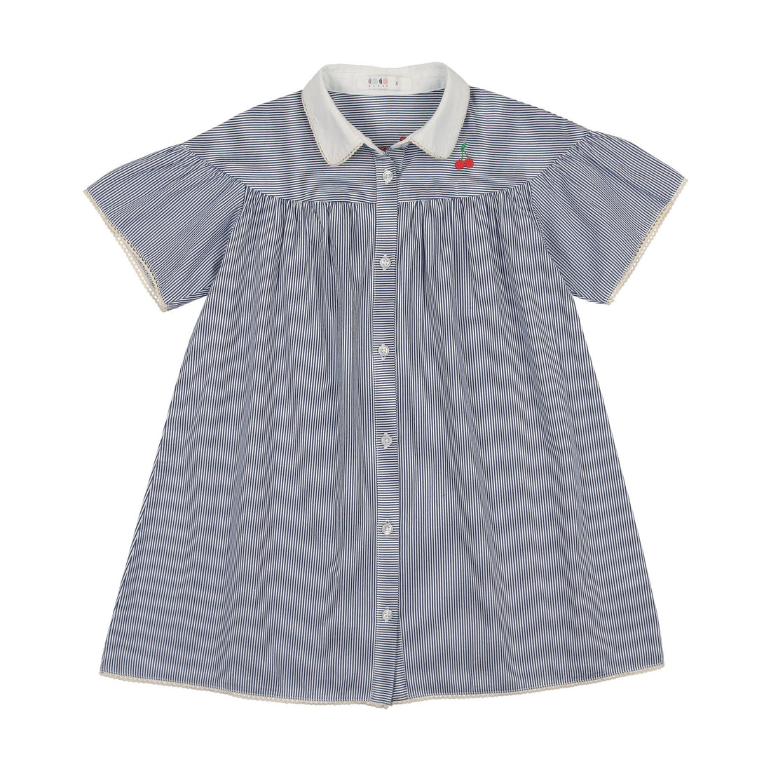 Coco Blanc Navy Striped Dress