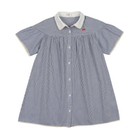 Coco Blanc Navy Striped Dress