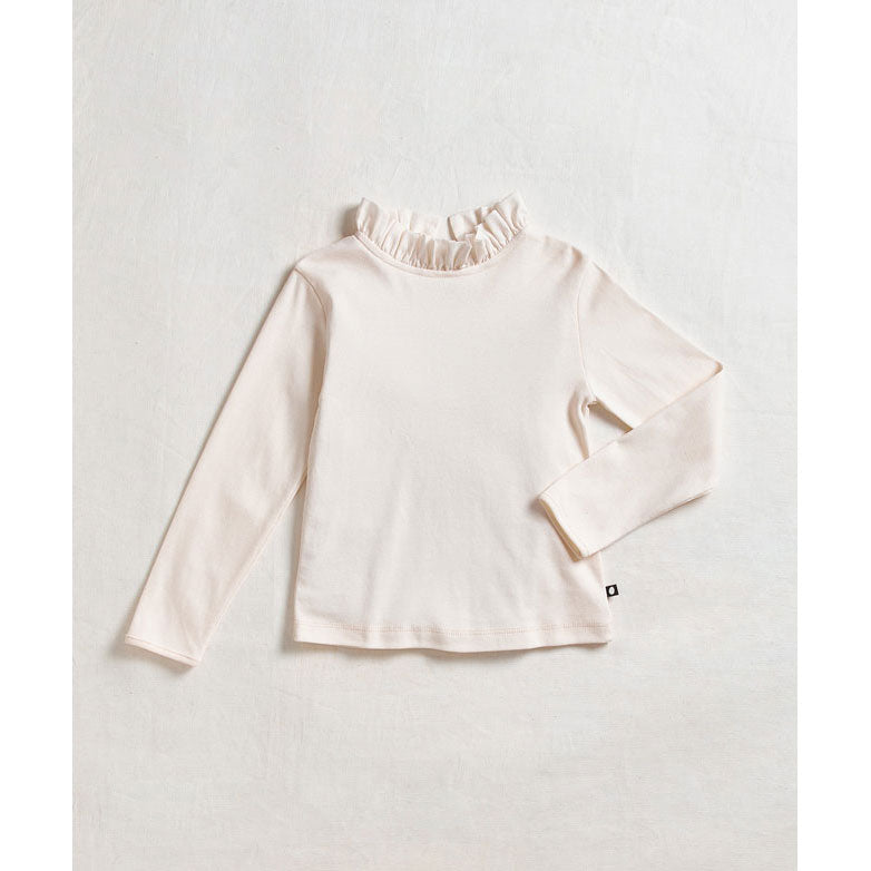 Oeuf Gardenia Voile Collar Tee