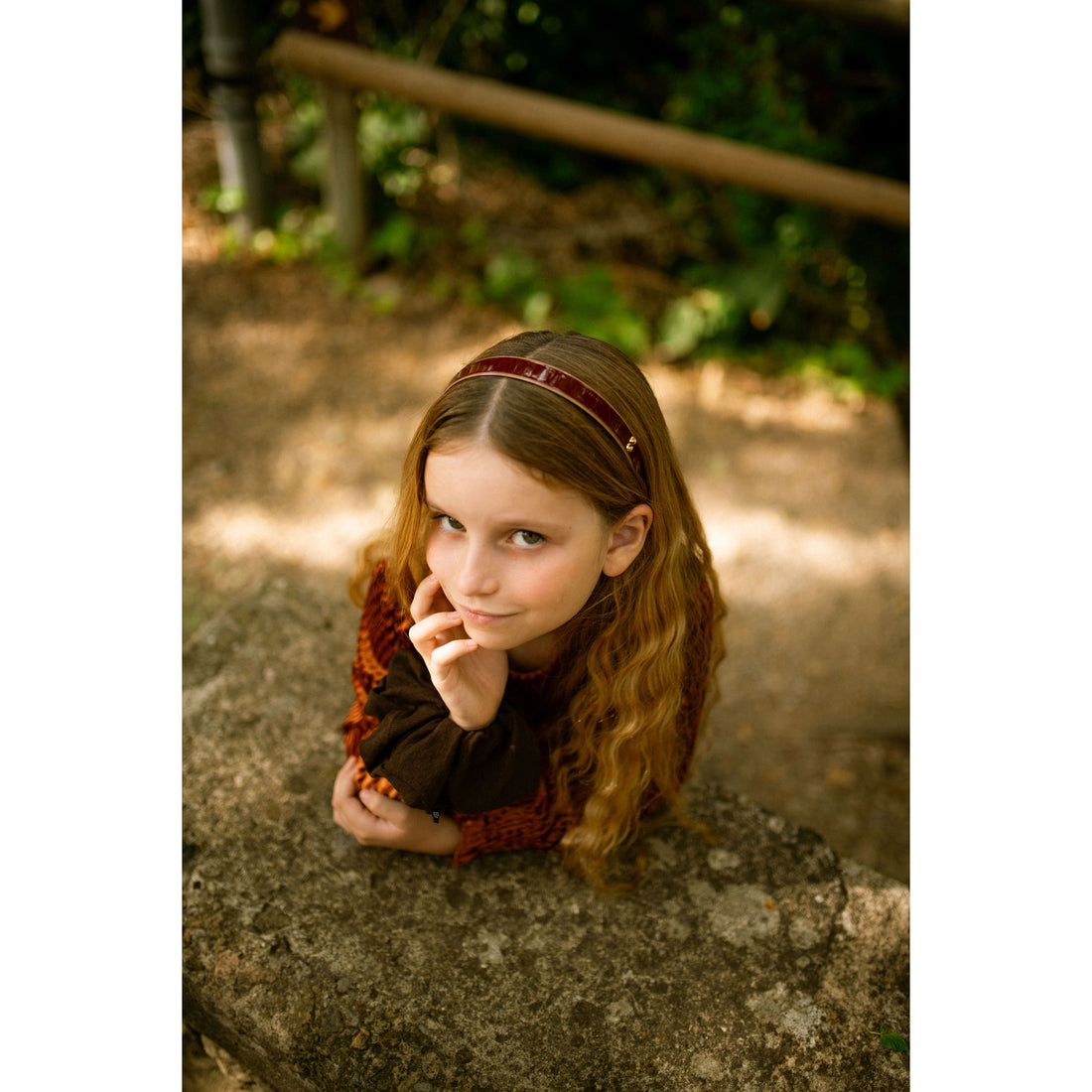 Knot Hairbands  Wine + Camel Profile Headband