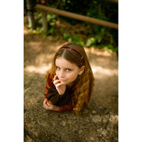 Knot Hairbands  Wine + Camel Profile Headband