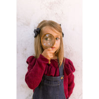 Knot Hairbands  Navy Knitted Bow Clip