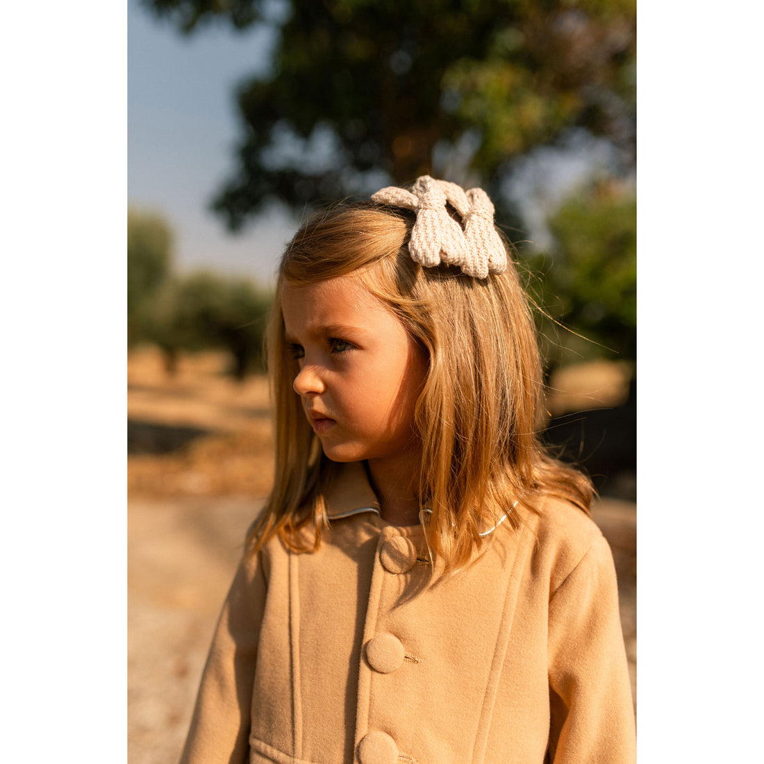 Knot Hairbands  Cream Knitted Mini Bow Set