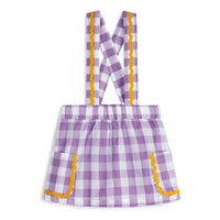 Wolf and Rita  Vichy Lilac Suspender Celina Skirt