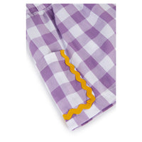 Wolf and Rita  Vichy Lilac Suspender Celina Skirt