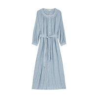 Louise Misha Blue Parasol Stripes Cilona Women Dress